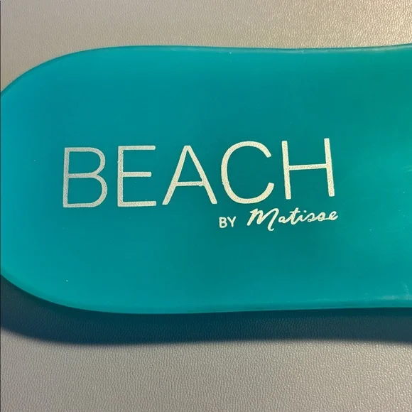 Beach by Melissa Women's Aqua Slides - Picture 4 of 6